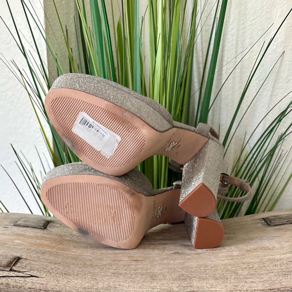 ANTONIO MELANI Born On Fifth Glittering Silver Platform Heels - Picture 6 of 12